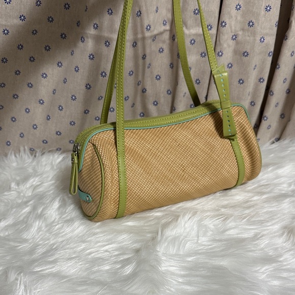 Cole Haan Tan and Green Shoulder Bag - Picture 1 of 4